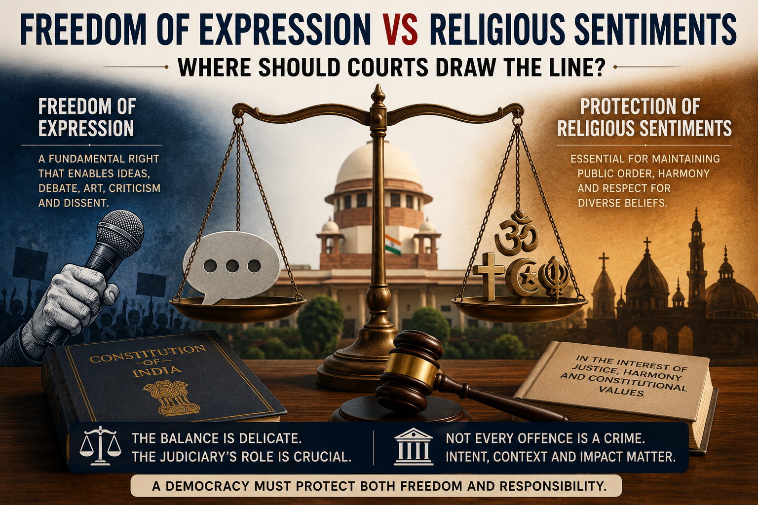 ⚖️ Freedom of Expression vs Religious Sentiments: Where Should Courts Draw the Line?