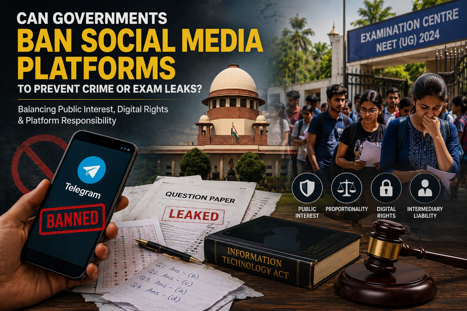 📱 Can Governments Ban Social Media Platforms To Prevent Crime Or Exam Leaks?