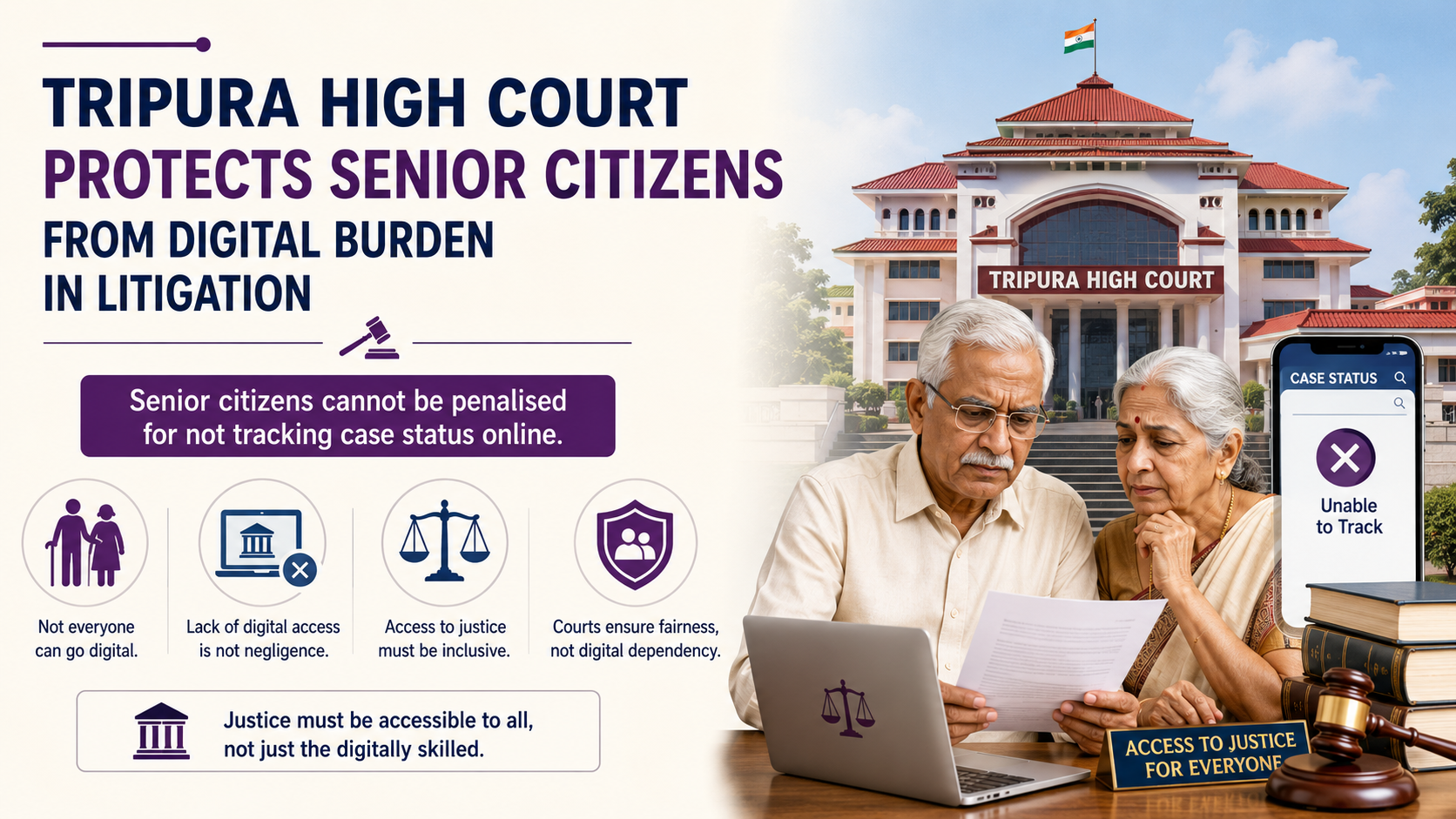 Tripura High Court Protects Senior Citizens from Digital Burden in Litigation